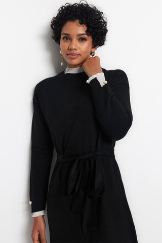 Vestido-camisola - Preto