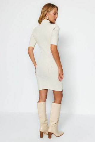 Vestido-camisola - Bege