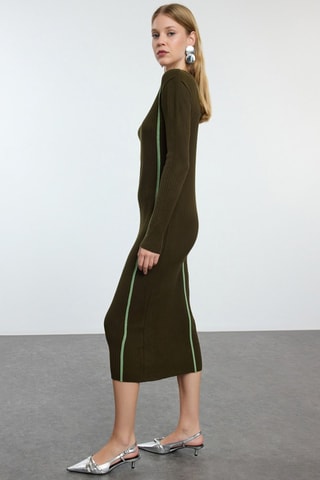 Vestido-camisola - Caqui