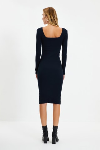 Vestido justo Azul-marinho