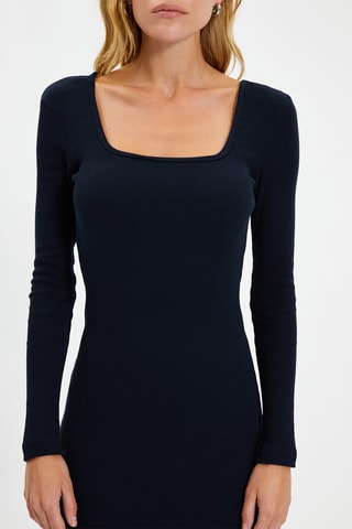 Vestido justo Azul-marinho