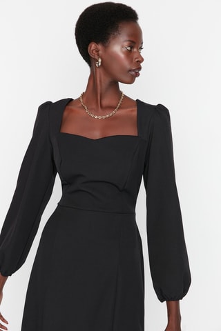 Vestido midi - Preto