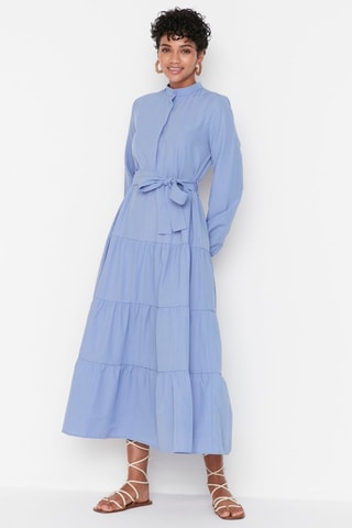 Robe longue - Bleu
