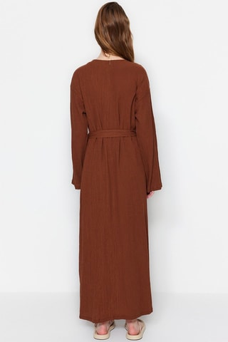 Vestido comprido - Castanho
