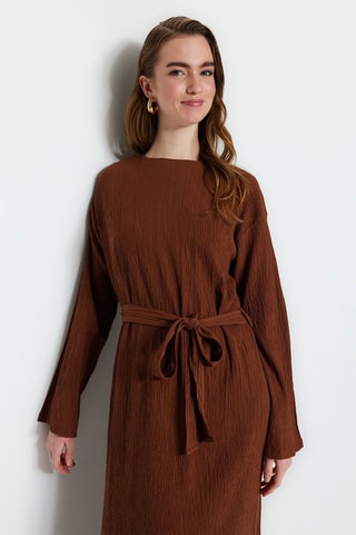 Vestido comprido - Castanho