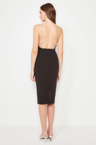 Vestido direito Preto