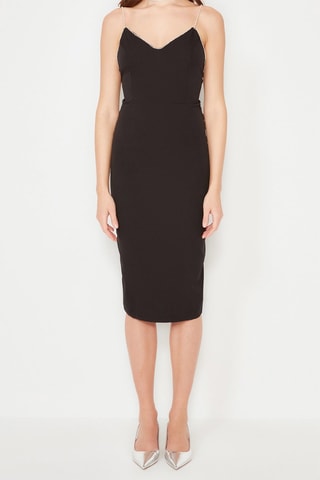 Vestido direito Preto