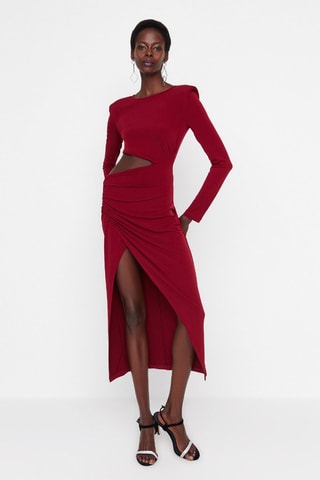 Vestido midi - Vermelho