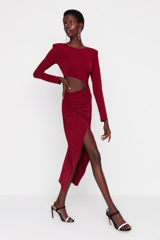 Vestido midi - Vermelho