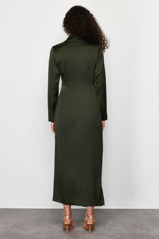 Vestido traçado - Caqui