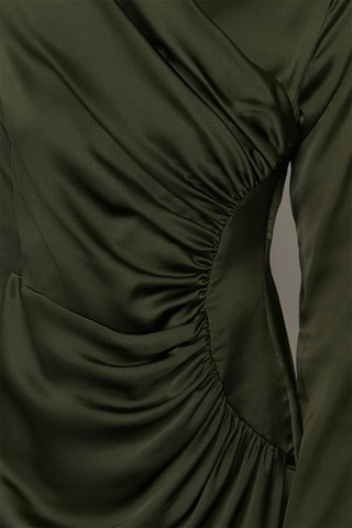 Vestido traçado - Caqui