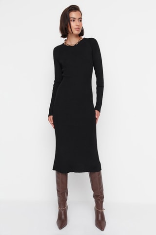 Vestido-camisola Preto