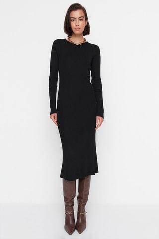 Vestido-camisola Preto