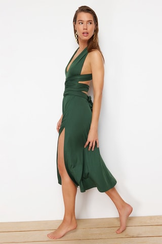 Vestido de praia - Caqui 