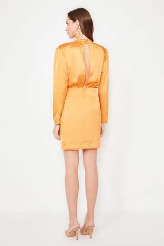 Vestido direito Laranja