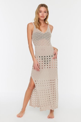 Vestido comprido - Bege