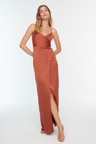 Robe longue Marron