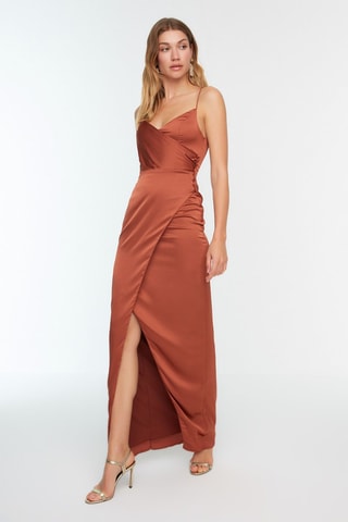 Robe longue Marron