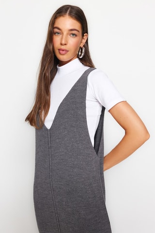 Vestido midi - Antracite