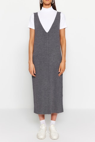 Vestido midi - Antracite