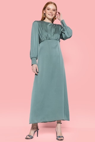 Vestido comprido - Caqui