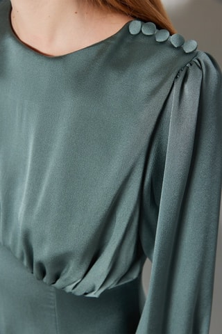 Vestido comprido - Caqui