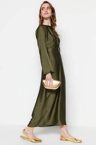 Vestido comprido - Caqui