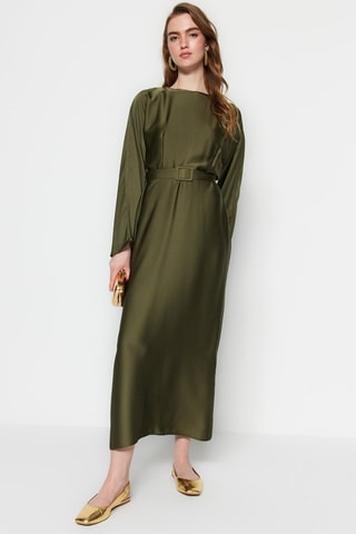 Vestido comprido - Caqui