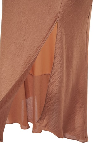 Vestido midi - Castanho