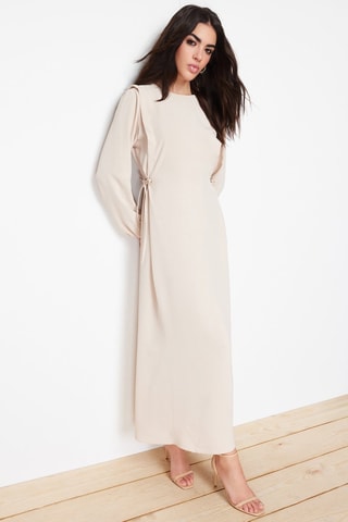 Vestido comprido - Bege