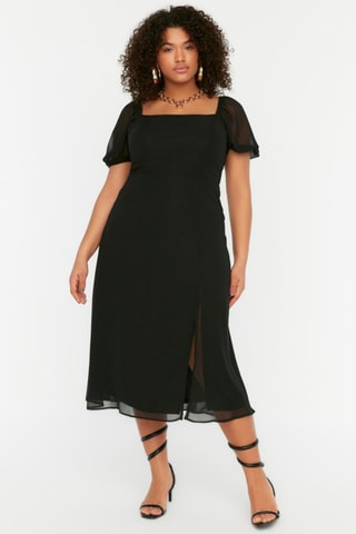 Vestido midi - Preto