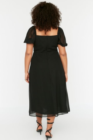 Vestido midi - Preto