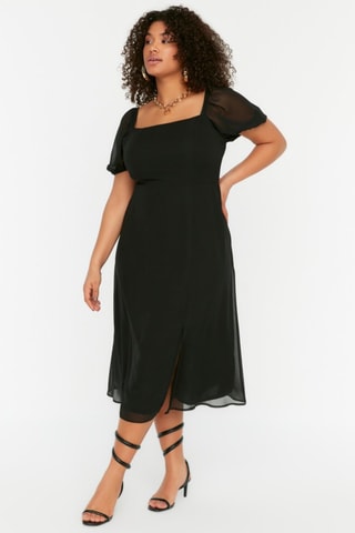 Vestido midi - Preto