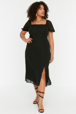 Vestido midi - Preto