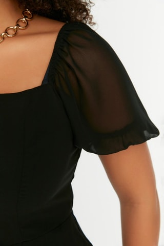 Vestido midi - Preto