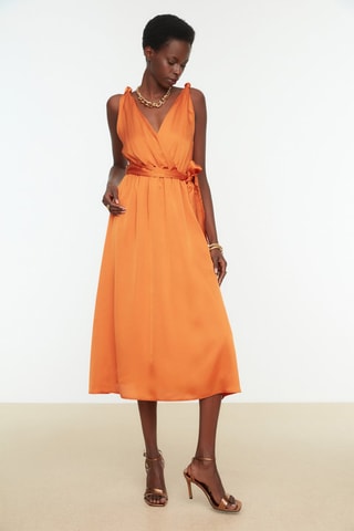 Vestido midi - Laranja