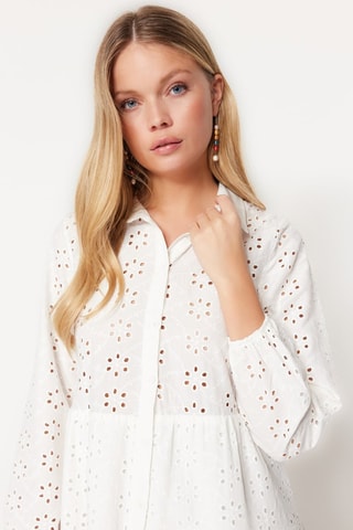 Vestido-camisa - Branco