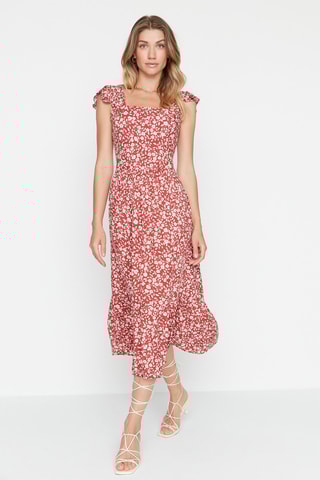 Vestido Castanho-claro