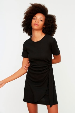 Vestido direito Preto