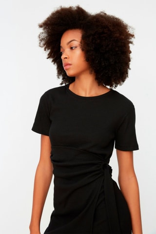 Vestido direito Preto