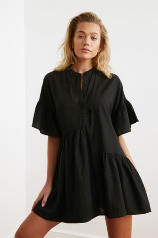 Vestido direito Preto