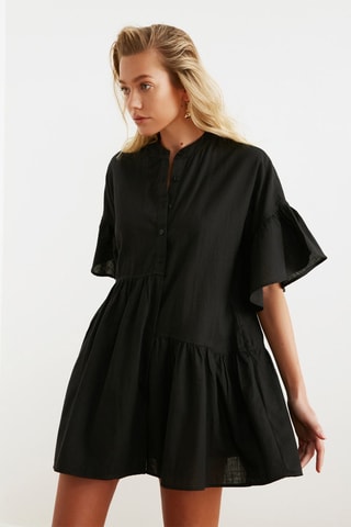 Vestido direito Preto