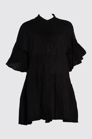 Vestido direito Preto