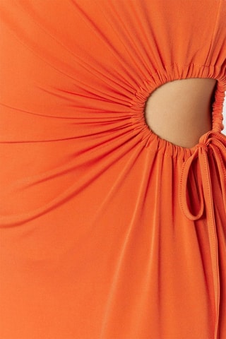 Vestido assimétrico - Laranja