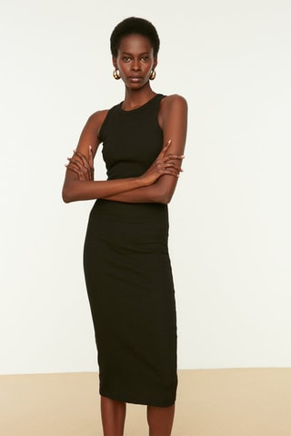 Vestido justo - Preto