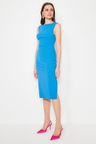 Vestido justo - Azul