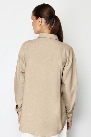 Camisa oversize - Bege