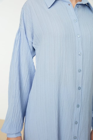 Camisa e calças direitas Azul-celeste