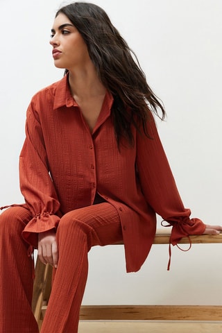 Camisa - Vermelho-tijolo