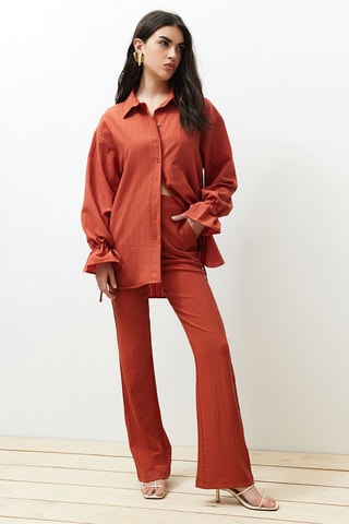 Camisa - Vermelho-tijolo